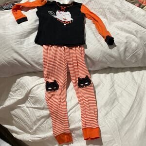 Komar Kids cat Halloween pj’s worn once euc